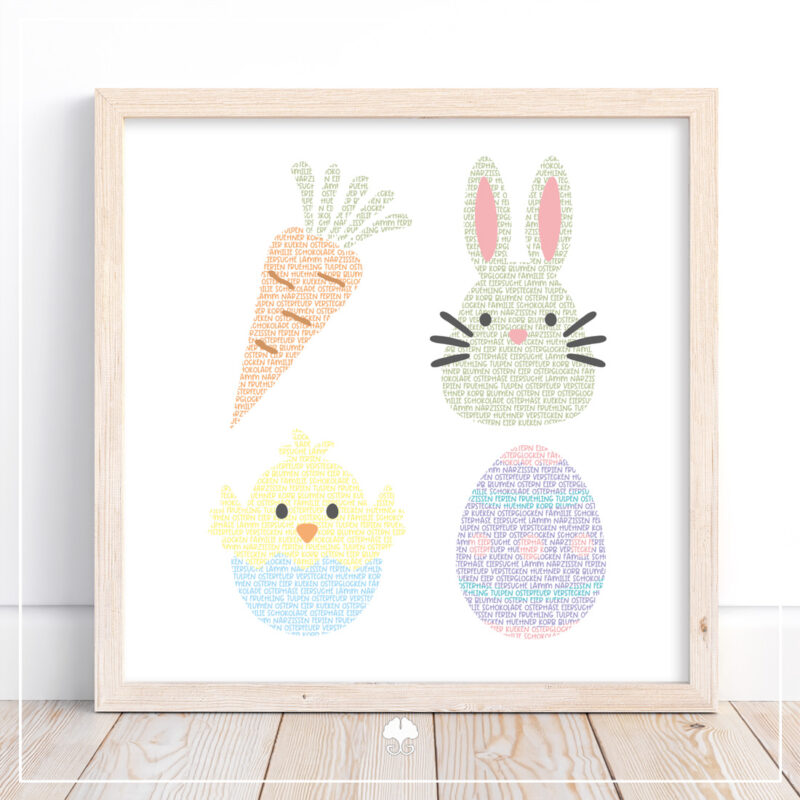 Wortspiel "Mini-Ostern" - Plotterdatei