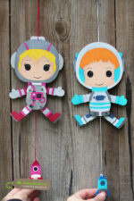 Hampelberufe "Astronaut/in" - Bastelvorlage – Bild 3