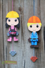 Hampelberufe "Bauarbeiter/in" - Bastelvorlage – Bild 4