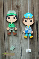 Hampelberufe "Briefträger/in" - Bastelvorlage – Bild 3