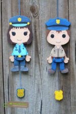 Hampelberufe "Polizist/in" - Bastelvorlage – Bild 4