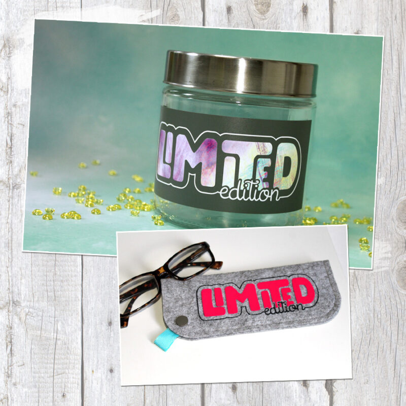 Wortspiel "Limited Edition" - Plotterdatei