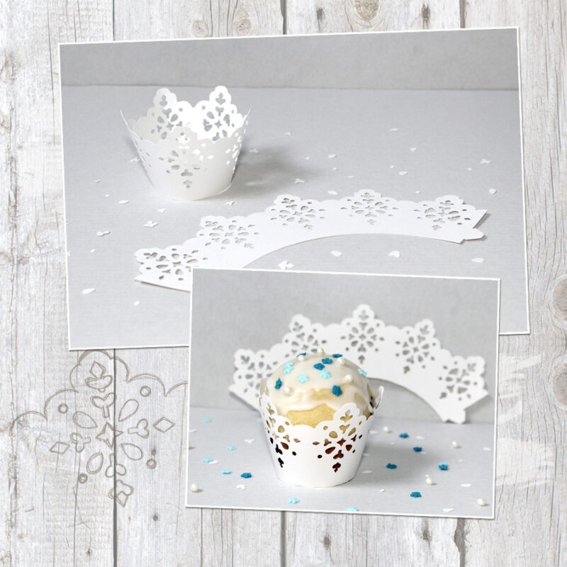 Cupcake Wrapper "Winter" - Plotterdatei