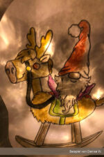 Wichtel mit Schaukelrentier - Digistamp – Bild 4