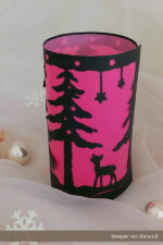 Windlicht "Winterrehe" - Bastelvorlage – Bild 6