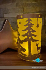 Windlicht "Winterrehe" - Bastelvorlage – Bild 9